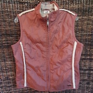 Tsunami Quilted Fleece Lined Vest Burnt Orange Size S